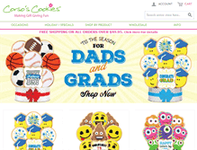 Tablet Screenshot of corsoscookies.com